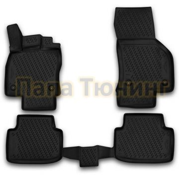 Коврики 3D в салон полиуретан 4 штуки Element для Volkswagen Passat B8 2015-