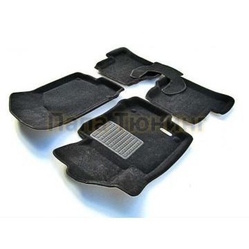 Коврики текстильные 3D Euromat чёрные Original Business для Volkswagen Golf 5/6/Jetta 5/Scirocco/Skoda Octavia A 2003-2019