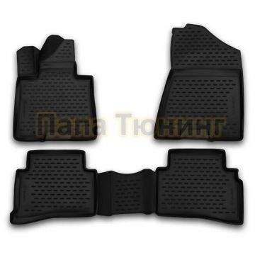 Коврики 3D в салон полиуретан 4 штуки Autofamily для Kia Sportage 2015-2019 Коврики 3D в салон полиуретан 4 штуки Autofamily для Kia Sportage 2015-2019