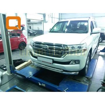 Защита передняя двойная 76-60 мм CAN Otomotiv для Toyota Land Cruiser 200 2015-