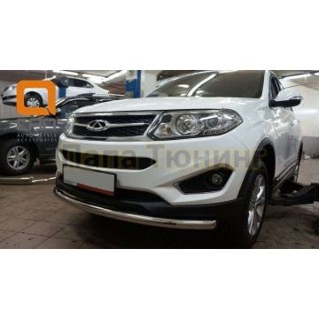 Защита переднего бампера 60 мм CAN Otomotiv для Chery Tiggo 5 2014-