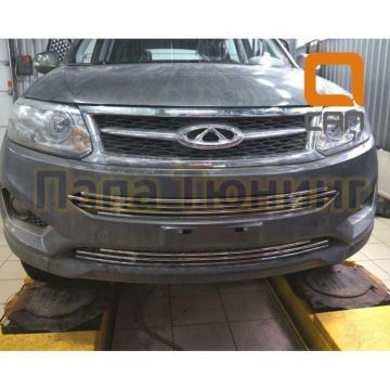 Накладка решётки переднего бампера CAN Otomotiv для Chery Tiggo 5 2014-