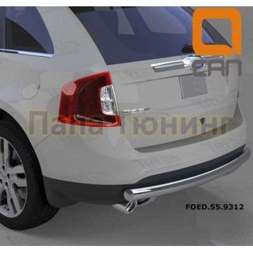 Защита заднего бампера 76 мм CAN Otomotiv для Ford Edge 2013-2015