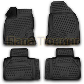 Коврики 3D в салон полиуретан 4 штуки Autofamily для Ford Edge 2013-2015
