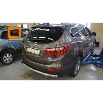 Защита заднего бампера 60 мм CAN Otomotiv для Hyundai Santa Fe Grand 2014-2016