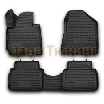 Коврики 3D в салон полиуретан 4 штуки Autofamily для Kia Sportage 2010- Коврики 3D в салон полиуретан 4 штуки Autofamily для Kia Sportage 2010-