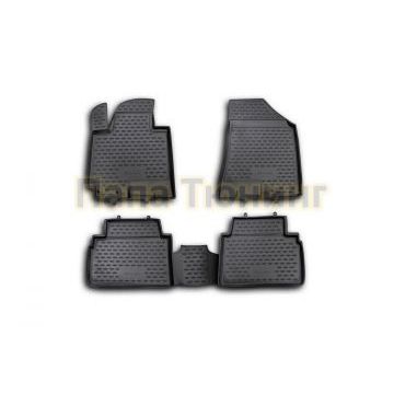 Коврики в салон полиуретан 4 штуки Autofamily для Kia Sportage 2010- Коврики в салон полиуретан 4 штуки Autofamily для Kia Sportage 2010-