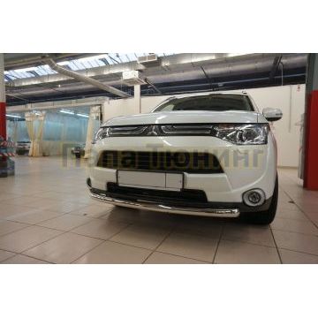 Защита переднего бампера 60 мм CAN Otomotiv для Mitsubishi Outlander 2012-2015