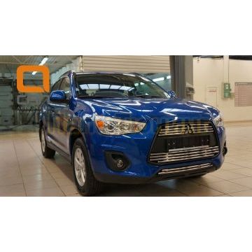 Накладка решётки радиатора и бампера 3 части 16 мм CAN Otomotiv для Mitsubishi ASX 2013-2016
