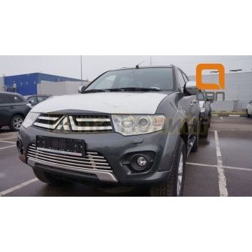 Накладка решётки радиатора нижняя в бампер 16 мм CAN Otomotiv для Mitsubishi Pajero Sport/L200 2014-2016