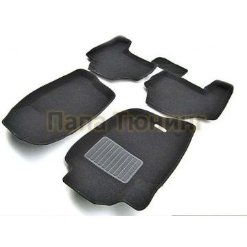 Коврики текстильные 3D Euromat чёрные Original Business для Mitsubishi Pajero Sport/L200 2006-2016