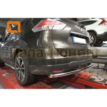 Защита заднего бампера 60 мм CAN Otomotiv для Nissan X-Trail 2015-2018