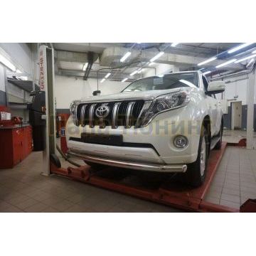 Защита переднего бампера 76 мм CAN Otomotiv для Toyota Land Cruiser 150 2013-2017 Защита переднего бампера 76 мм CAN Otomotiv для Toyota Land Cruiser 150 2013-2017