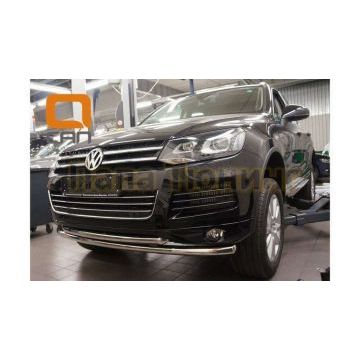 Защита передняя двойная 60-60 мм CAN Otomotiv для Volkswagen Touareg 2010-2014 Защита передняя двойная 60-60 мм CAN Otomotiv для Volkswagen Touareg 2010-2014