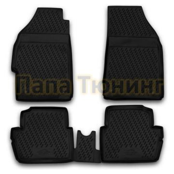 Коврики в салон полиуретан 4 штуки Autofamily для Chevrolet Spark 2010-