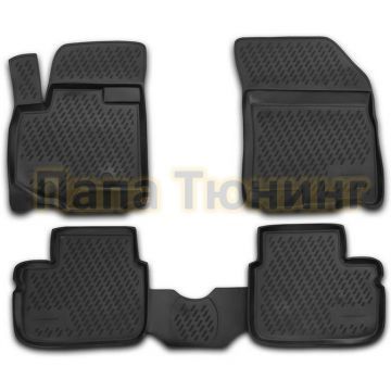 Коврики в салон полиуретан 4 штуки Autofamily для Suzuki SX4 2009-2014