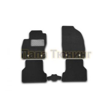 Коврики в салон текстиль 5 штук Autofamily для Ford Focus 2 2004-2011