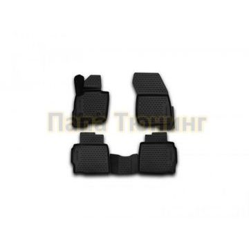 Коврики 3D в салон полиуретан 4 штуки Autofamily для Ford Mondeo 2015-