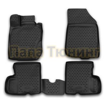 Коврики 3D в салон полиуретан 4 штуки Autofamily для Nissan Terrano 2014- Коврики 3D в салон полиуретан 4 штуки Autofamily для Nissan Terrano 2014-