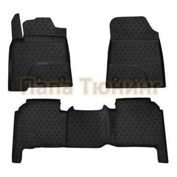 Коврики 3D в салон полиуретан 4 штуки Autofamily для Renault Logan 2004-2015