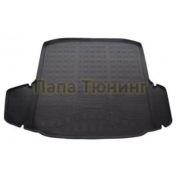 Коврик в багажник Norplast полиуретан чёрный на хетчбек для Skoda Octavia A7 2013-2020