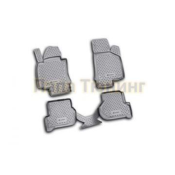 Коврики в салон полиуретан 4 штуки Autofamily для Skoda Yeti 2009-2018 Коврики в салон полиуретан 4 штуки Autofamily для Skoda Yeti 2009-2018