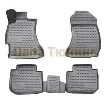 Коврики 3D в салон полиуретан 4 штуки Autofamily для Subaru Forester 2013-2018 Коврики 3D в салон полиуретан 4 штуки Autofamily для Subaru Forester 2013-2018