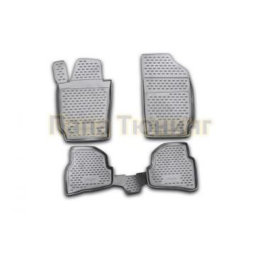 Коврики в салон полиуретан 4 штуки на хетчбек Autofamily для Volkswagen Polo 2009-2019 Коврики в салон полиуретан 4 штуки на хетчбек Autofamily для Volkswagen Polo 2009-2019