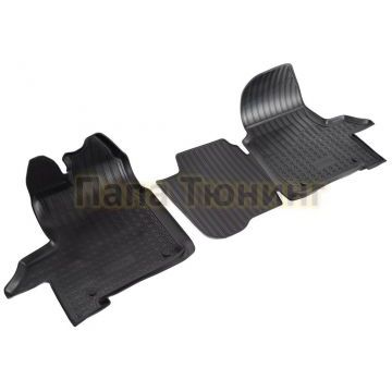 Коврики в салон Norplast полиуретан чёрные 2 штуки для Ford Transit 2014-