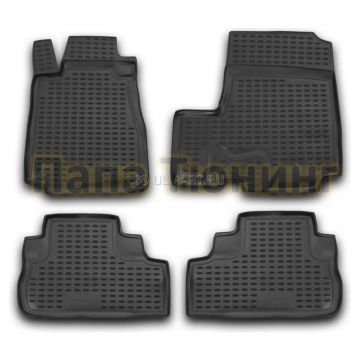 Коврики в салон полиуретан 4 штуки Autofamily для Honda CR-V 2007-2012