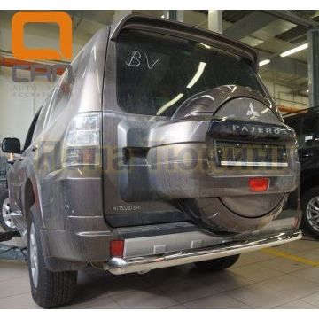 Защита заднего бампера 76 мм CAN Otomotiv для Mitsubishi Pajero 4 2011-
