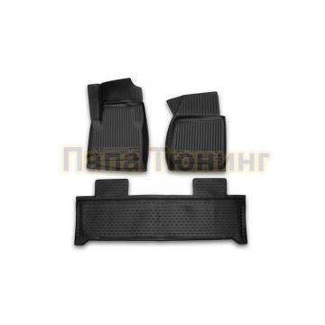 Коврики в салон полиуретан 3 штуки Autofamily для УАЗ 3163 Патриот 2015- Коврики в салон полиуретан 3 штуки Autofamily для УАЗ 3163 Патриот 2015-
