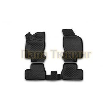 Коврики 3D в салон полиуретан 4 штуки Autofamily для Datsun on-DO 2013-