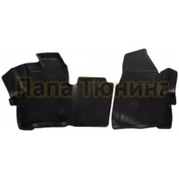Коврики 3D в салон полиуретан 2 штуки 1+1 сидения Autofamily для Ford Tourneo Custom 2013-