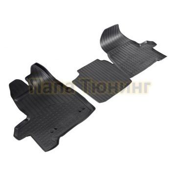 Коврики в салон Norplast полиуретан чёрные передние для короткой базы для Ford Tourneo Custom 2013-
