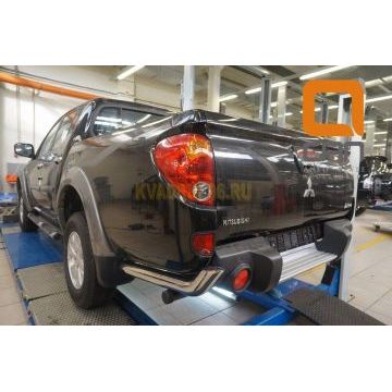 Защита задняя уголки 76 мм CAN Otomotiv для Mitsubishi L200 2014-2015