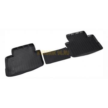 Коврики в салон Norplast полиуретан чёрные задние с перемычкой (сборка Англия) для Nissan Qashqai 2014-2015