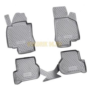 Коврики в салон полиуретан 4 штуки Autofamily для Skoda Octavia A5 2008-2013