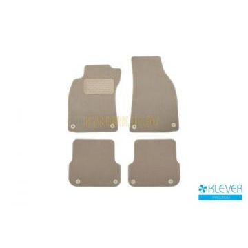 Коврики в салон Klever Premium бежевые 4 штуки на седан с АКПП для Audi A6 2004-2010 Коврики в салон Klever Premium бежевые 4 штуки на седан с АКПП для Audi A6 2004-2010