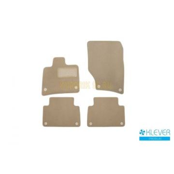 Коврики в салон Klever Premium бежевые 4 штуки на внедорожник с АКПП для Audi Q7 2009-2015 Коврики в салон Klever Premium бежевые 4 штуки на внедорожник с АКПП для Audi Q7 2009-2015