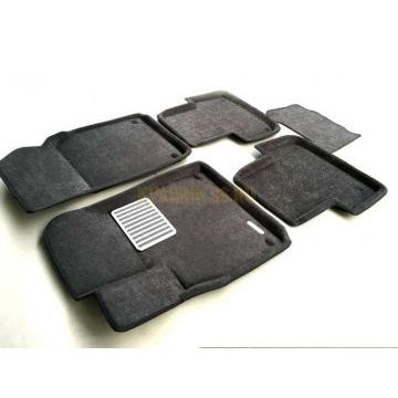 Коврики текстильные 3D Euromat серые Original Lux для Audi Q7 2015-