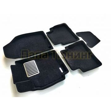 Коврики текстильные 3D Euromat чёрные Original Lux для Chevrolet Lacetti 2005-2013 Коврики текстильные 3D Euromat чёрные Original Lux для Chevrolet Lacetti 2005-2013