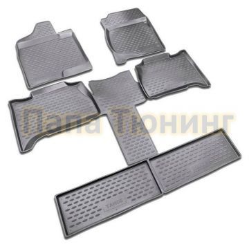 Коврики в салон полиуретан 6 штук Autofamily для Chevrolet Tahoe 2006-2014