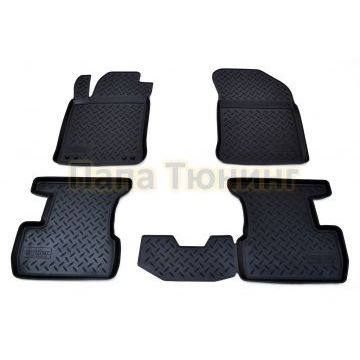 Коврики в салон Norplast полиуретан чёрные для Citroen C3 2010-2016