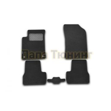 Коврики в салон текстиль 5 штук Autofamily для Citroen C3 2010-