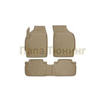 Коврики в салон полиуретан бежевые 2 штуки Autofamily для Ford Escape 2007-2012 Коврики в салон полиуретан бежевые 2 штуки Autofamily для Ford Escape 2007-2012