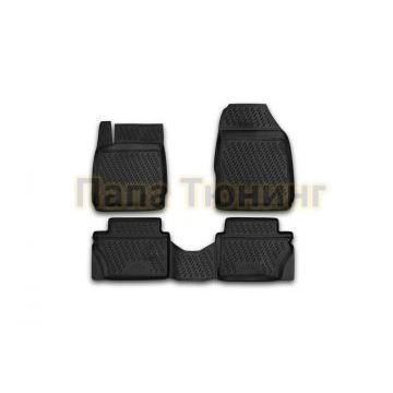 Коврики в салон полиуретан 4 штуки Autofamily для Ford Fiesta 2008-2011