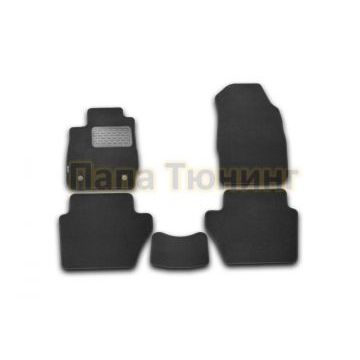 Коврики в салон текстиль 5 штук Autofamily для Ford Fiesta 2008-2011