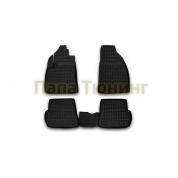 Коврики в салон полиуретан 4 штуки Autofamily для Ford Fusion/Fiesta 2001-2012