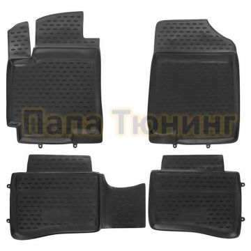 Коврики в салон полиуретан 4 штуки Autofamily для Hyundai Solaris 2010-2014 Коврики в салон полиуретан 4 штуки Autofamily для Hyundai Solaris 2010-2014